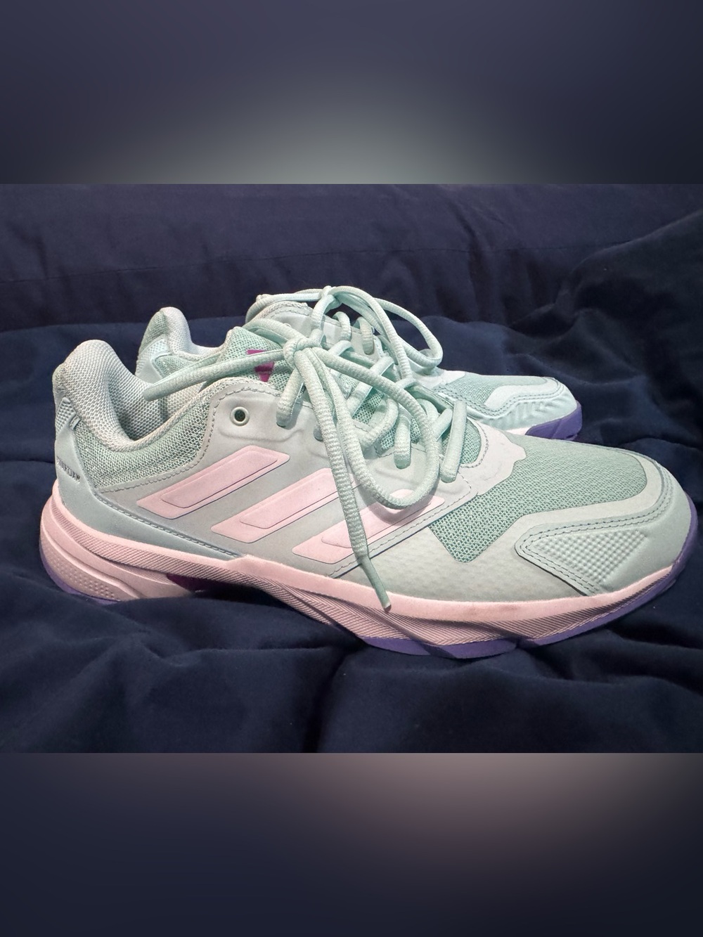Adidas- Women’s Light Mint & Pale Pink Athletic Sneakers - Women's 7.5